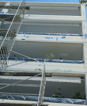 Εργασίες:Επιδιωρθωση και εξωτερικος ελαιοχρωματισμός